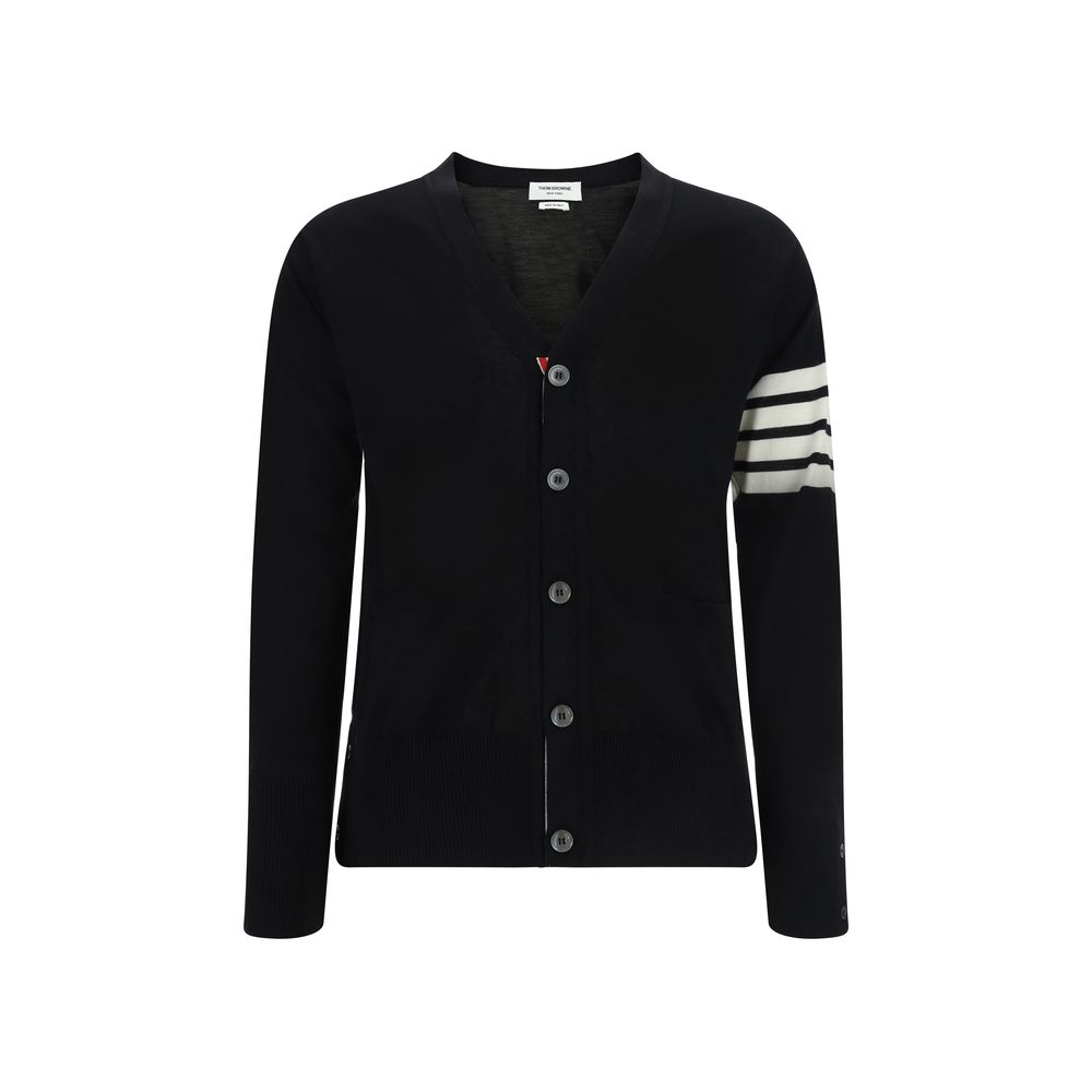 Thom Browne Strickjacke aus schwarzer Wolle Oves Aries
