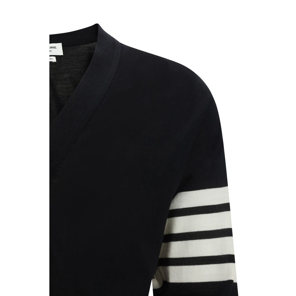 Thom Browne Strickjacke aus schwarzer Wolle Oves Aries