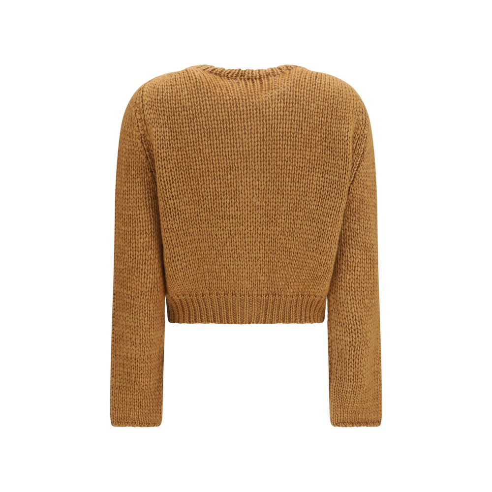 Forte_Forte Brauner Seiden-Cardigan