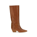 Forte_Forte Braune Ankle Boots aus Kalbsleder Bos Taurus