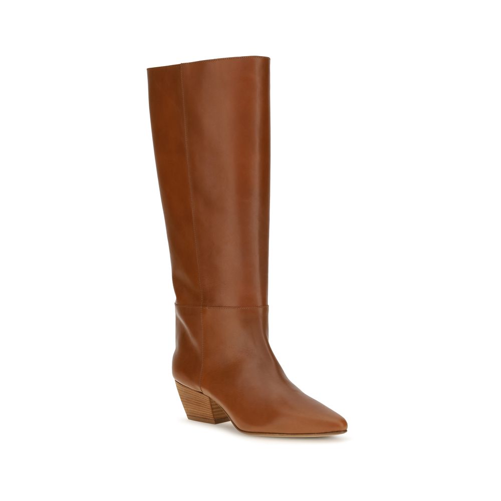 Forte_Forte Braune Ankle Boots aus Kalbsleder Bos Taurus