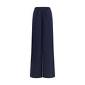 Max Mara Blaue Seidenhose für die Freizeit