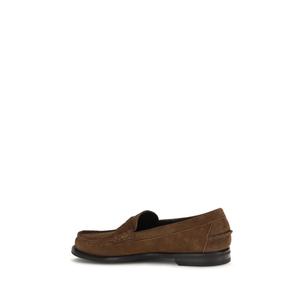 Prada Braune Mokassins aus Wildleder