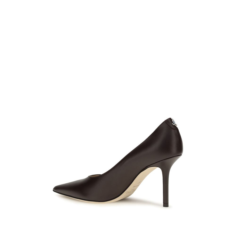 Jimmy Choo Braune Kalbsleder Bos Taurus High Heel Pumps