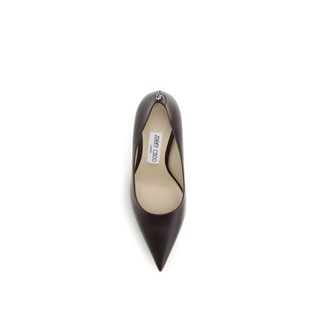 Jimmy Choo Braune Kalbsleder Bos Taurus High Heel Pumps