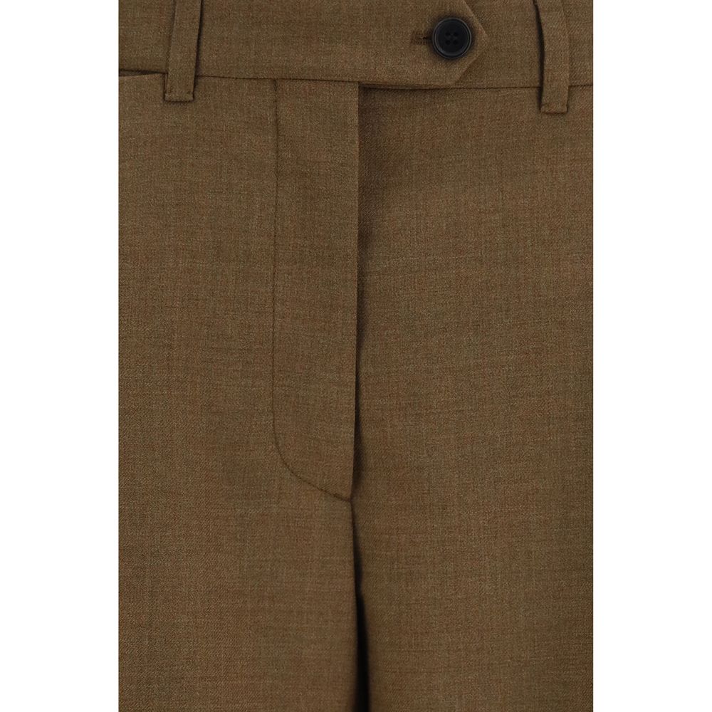 Prada Braune Hose Aries aus Wolle