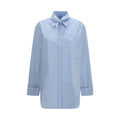 Prada Blaues Baumwollhemd