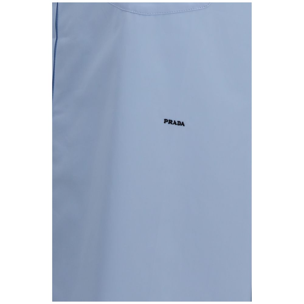 Prada Blaues Baumwollhemd