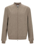 Brunello Cucinelli Grauer Kaschmir-Bomber
