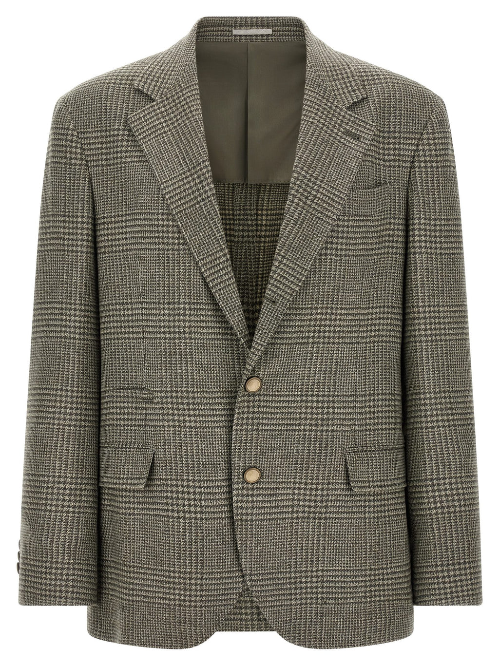 Brunello Cucinelli Zweifarbiger Wollblazer