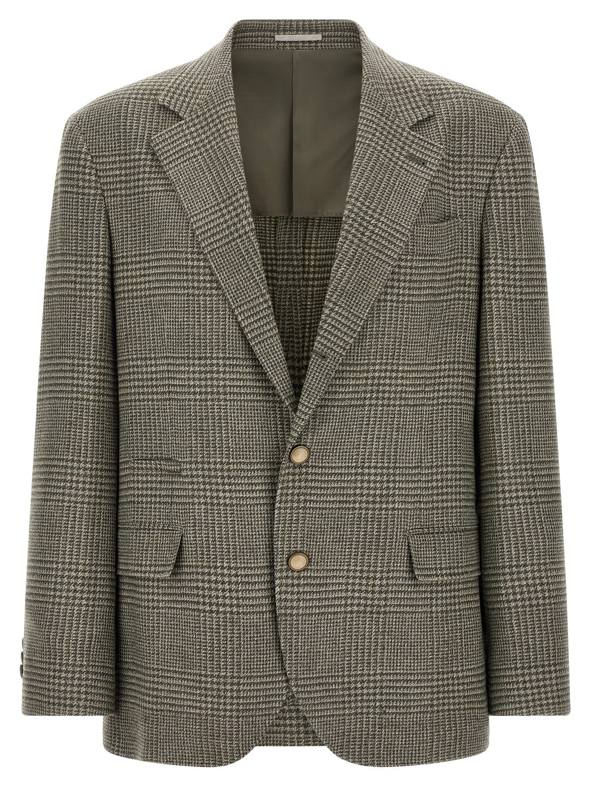 Brunello Cucinelli Zweifarbiger Wollblazer