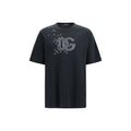 Dolce & Gabbana Schwarzes Baumwoll-T-Shirt
