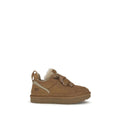 UGG Braune Leder Plateau-Sneaker