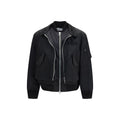 Sacai Schwarzer Bomber aus Baumwolle