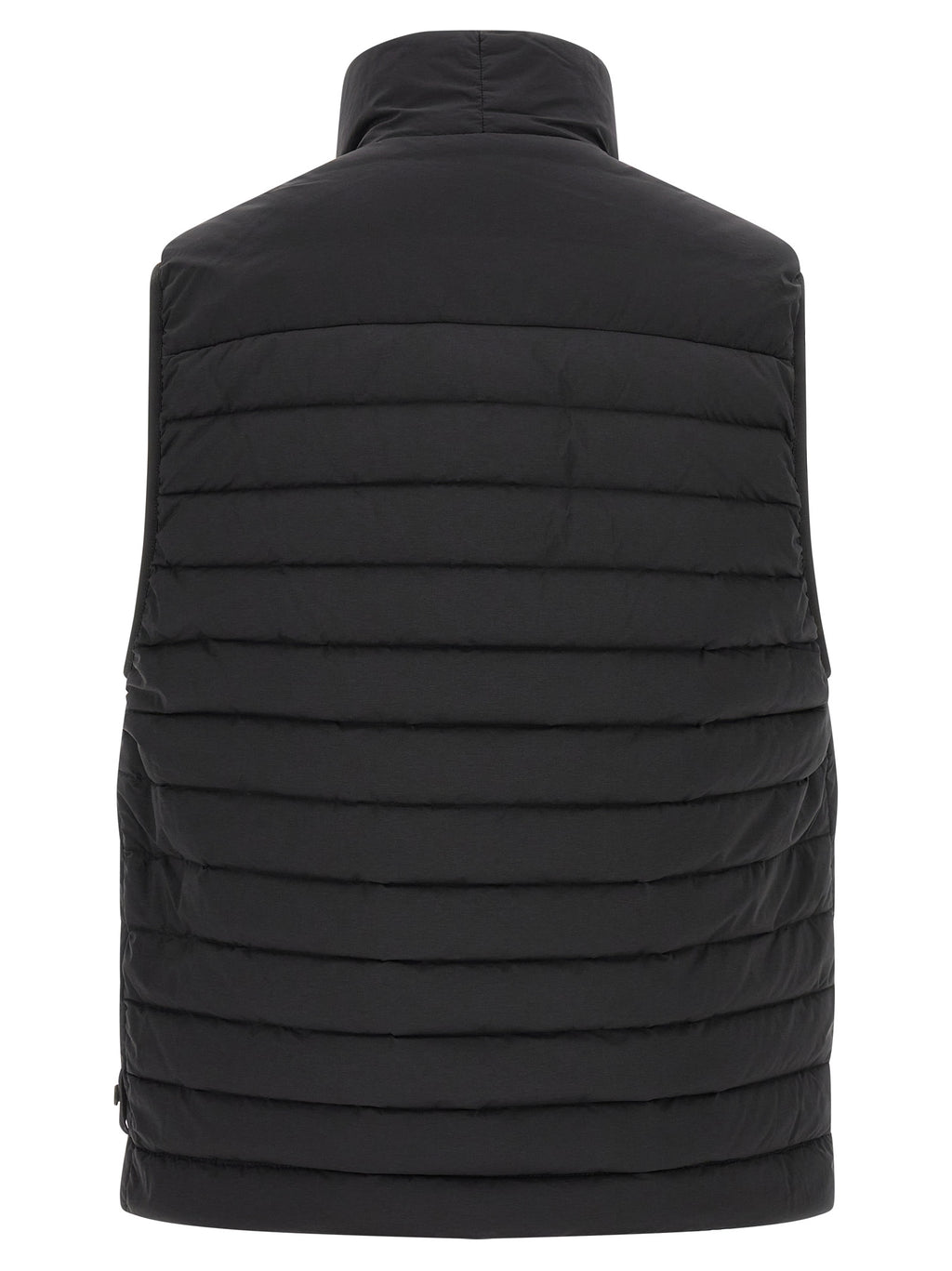 Stone Island Schwarze ärmellose Jacke aus Polyamid