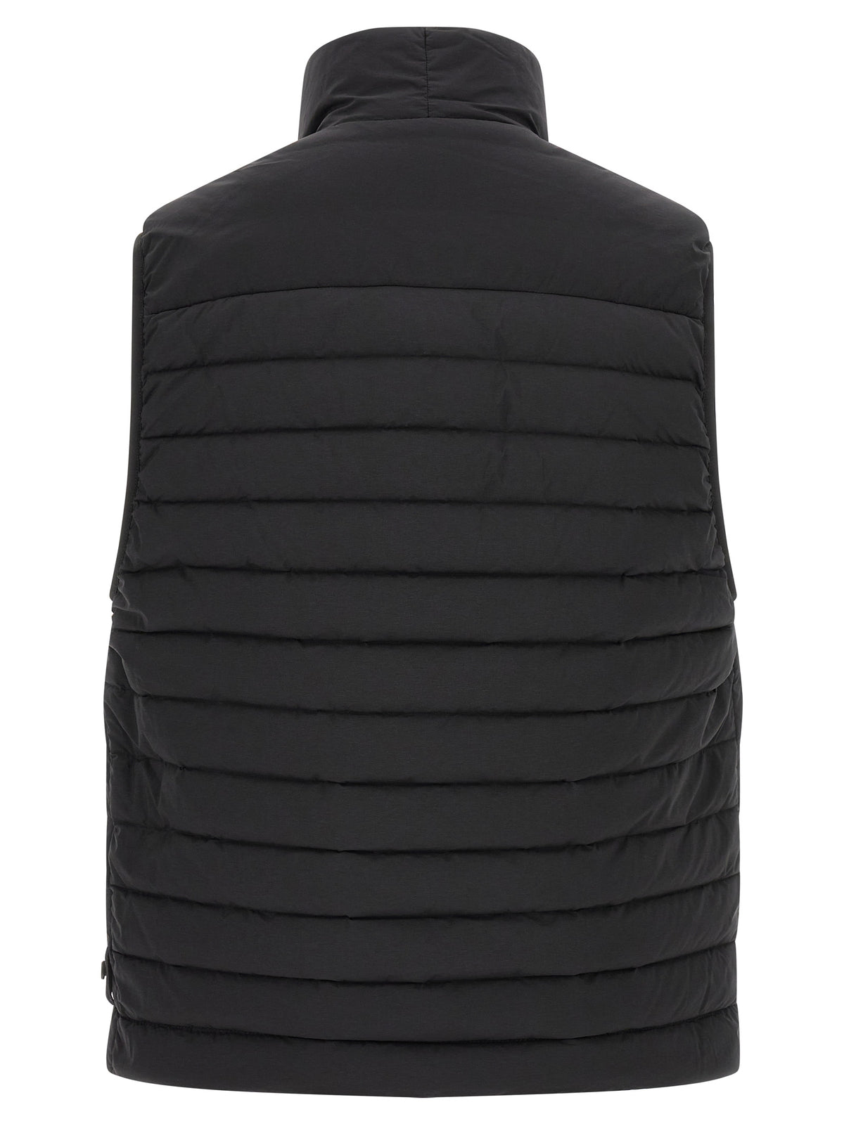 Stone Island Schwarze ärmellose Jacke aus Polyamid