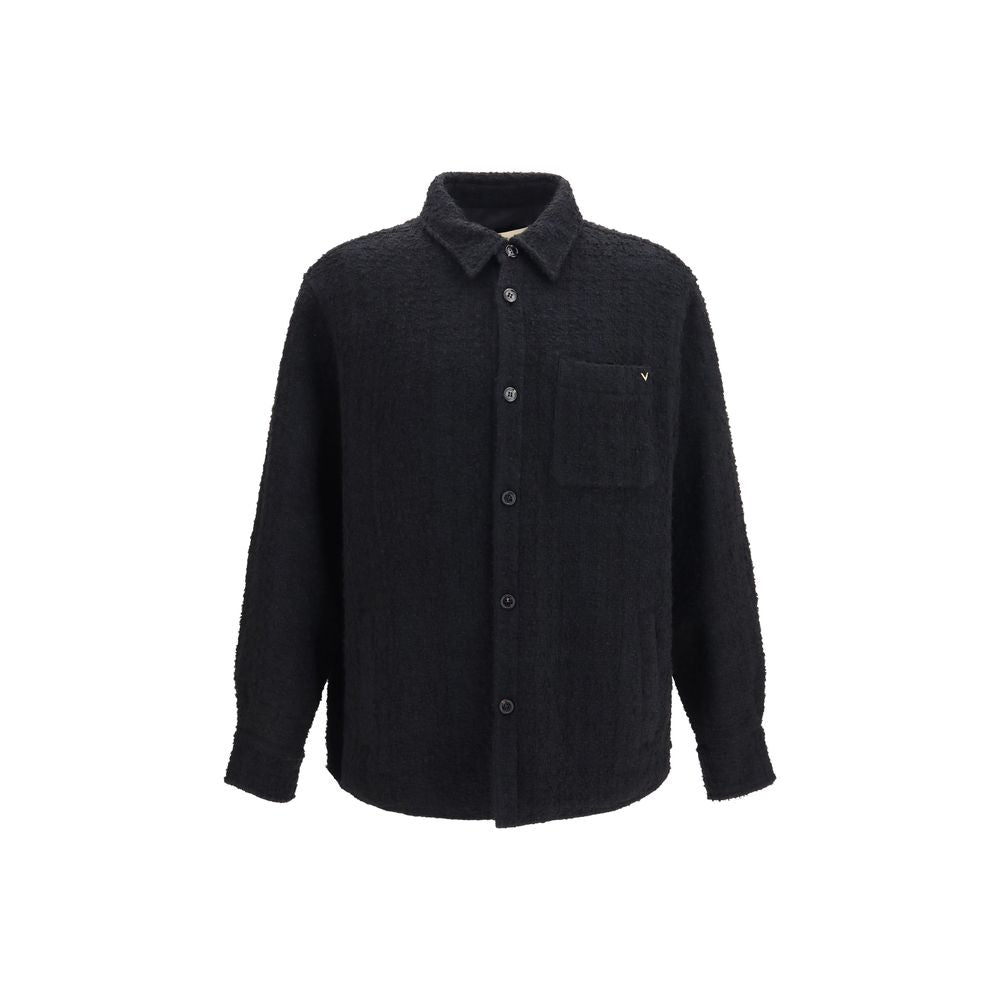 Valentino Garavani Schwarze Baumwoll-Shell-Jacke
