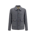 Valentino Garavani Graue Lammwolljacke Oves Aries