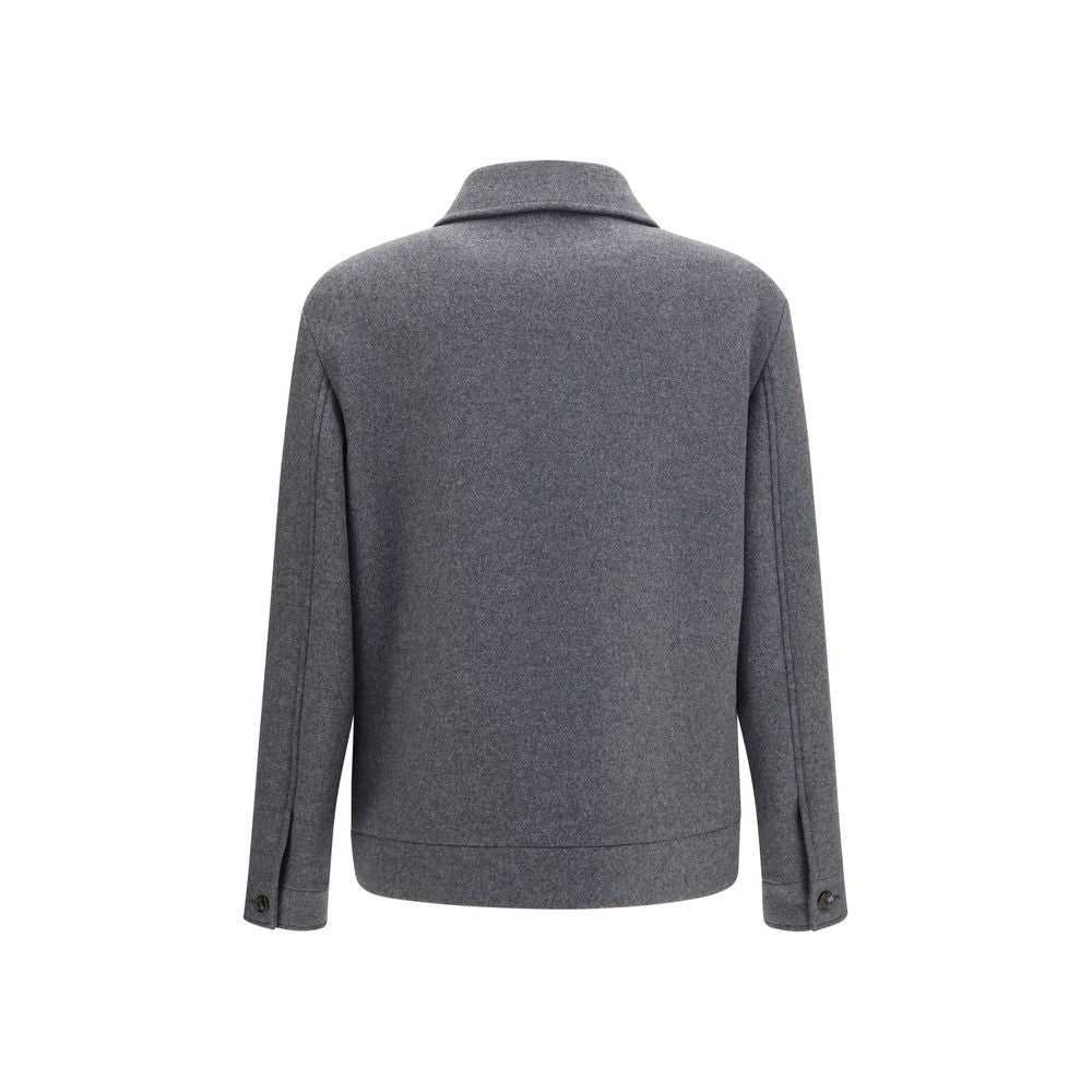 Valentino Garavani Graue Lammwolljacke Oves Aries