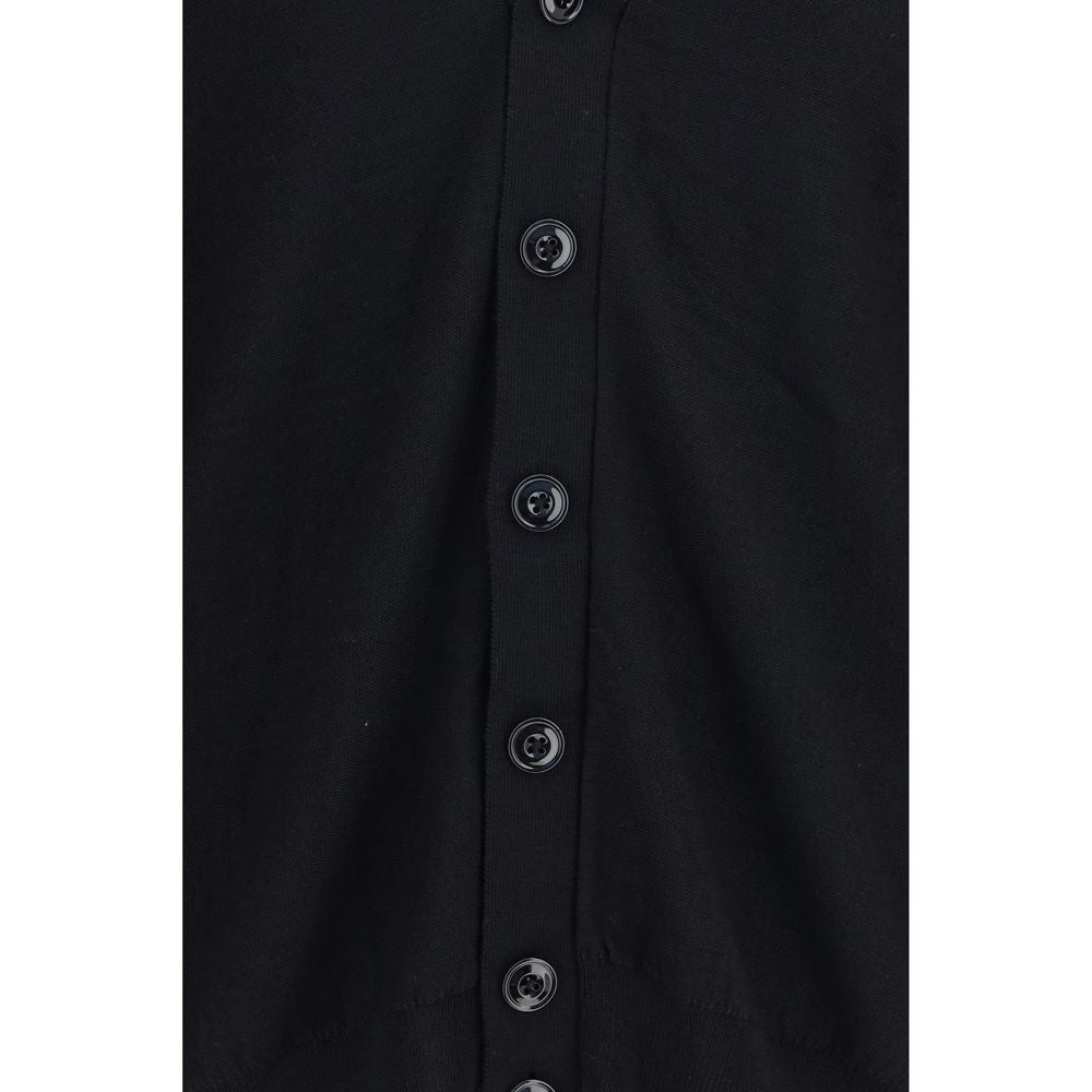 Lemaire Strickjacke aus schwarzer Wolle Oves Aries