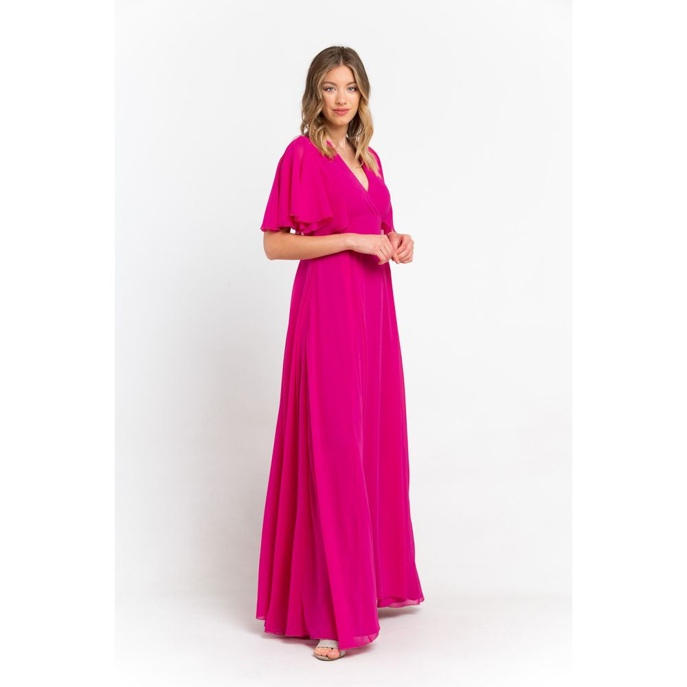 Trussardi Pink Polyester Damenkleid