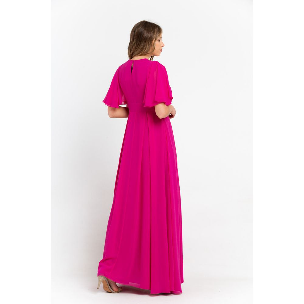 Trussardi Pink Polyester Damenkleid