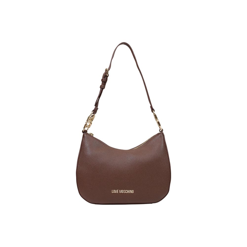Love Moschino Braune Handtasche aus Polyethylen