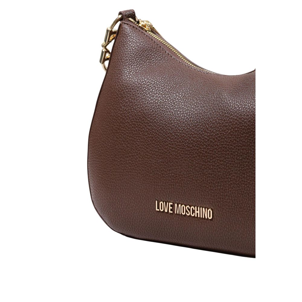 Love Moschino Braune Handtasche aus Polyethylen