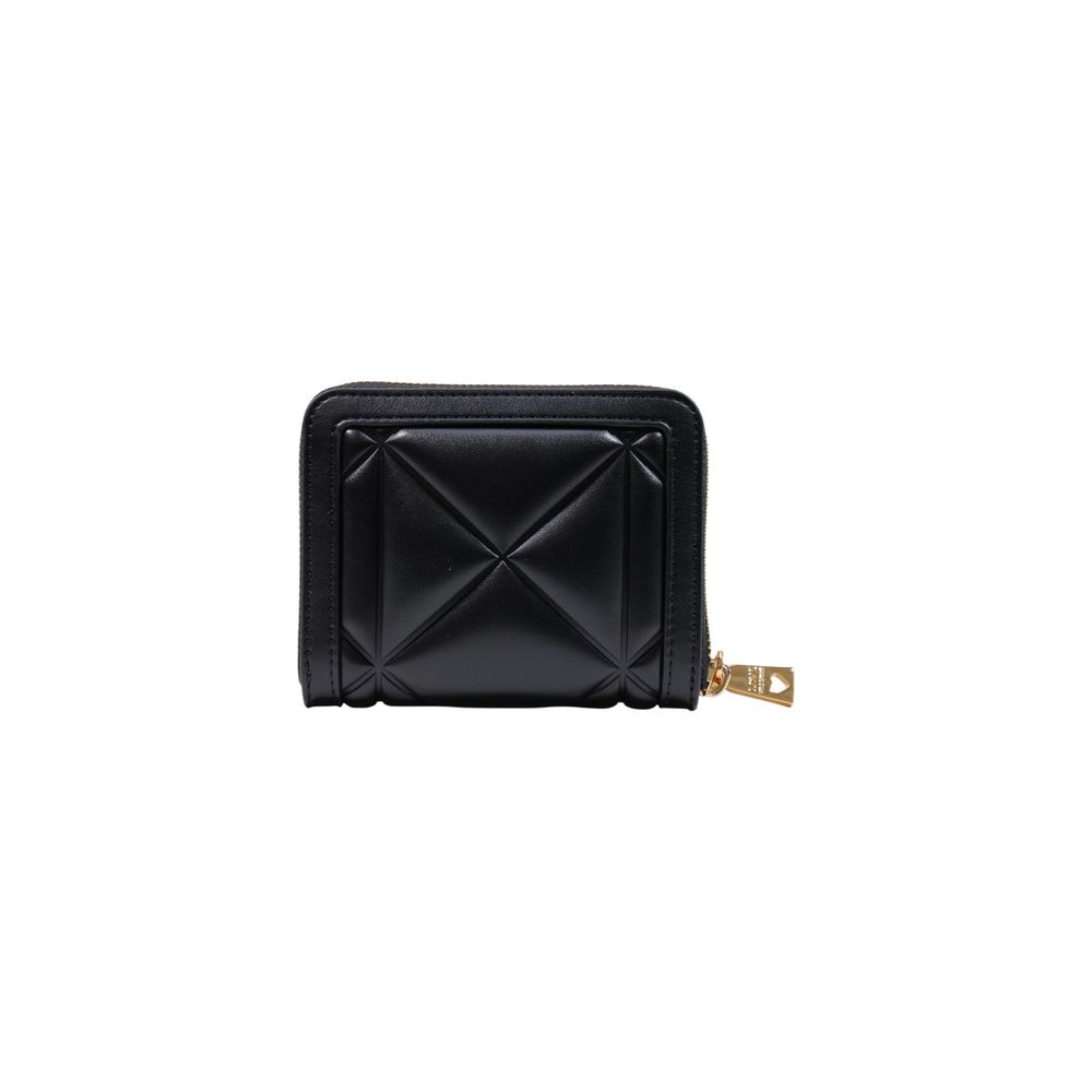 Love Moschino Schwarzes Portemonnaie aus Polyethylen