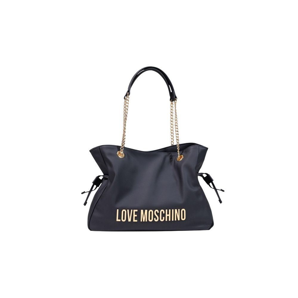 Love Moschino Schwarze Handtasche aus Polyester