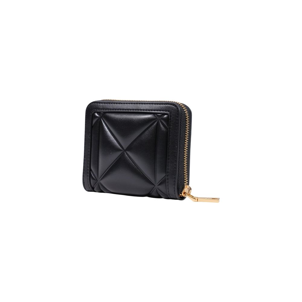 Love Moschino Schwarzes Portemonnaie aus Polyethylen