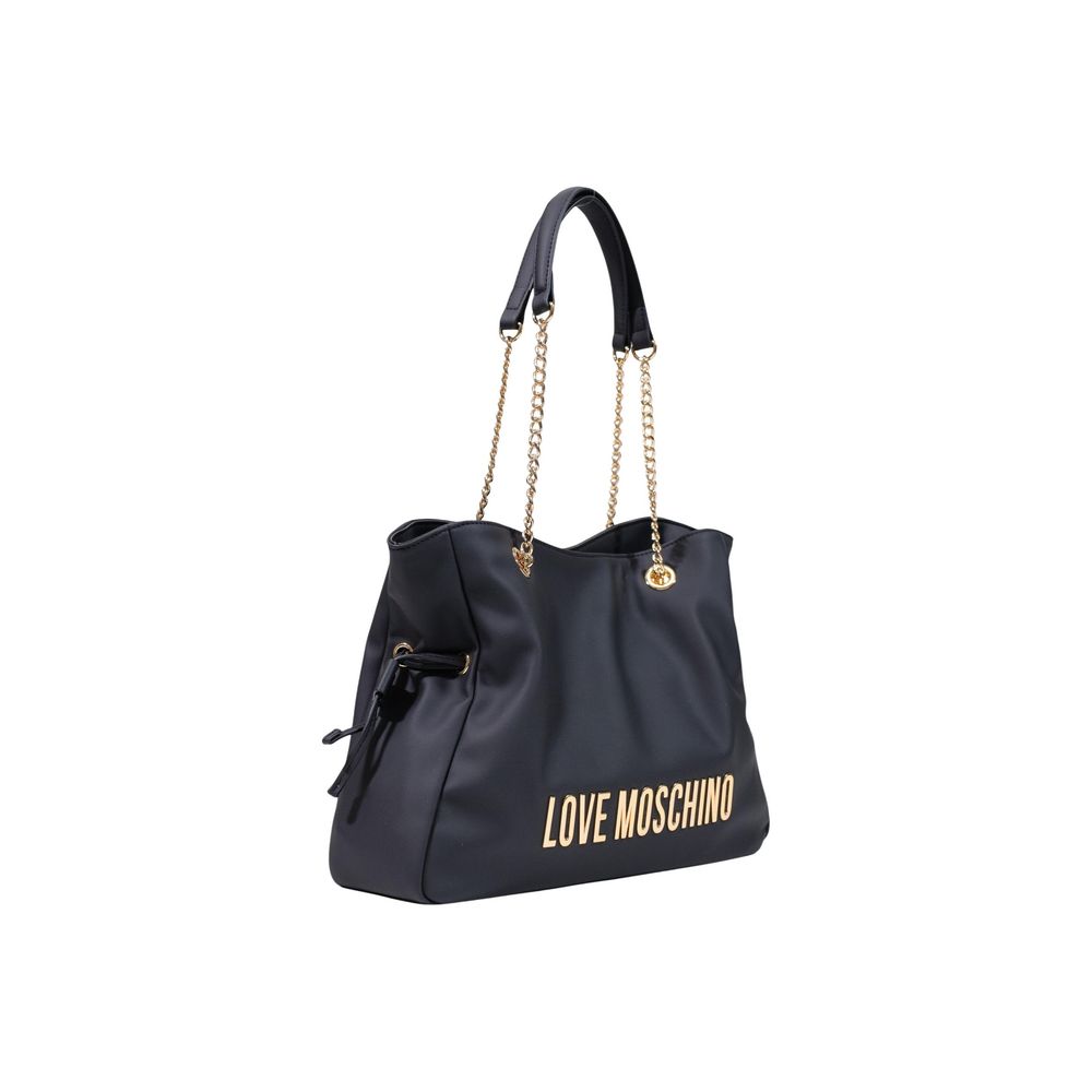 Love Moschino Schwarze Handtasche aus Polyester