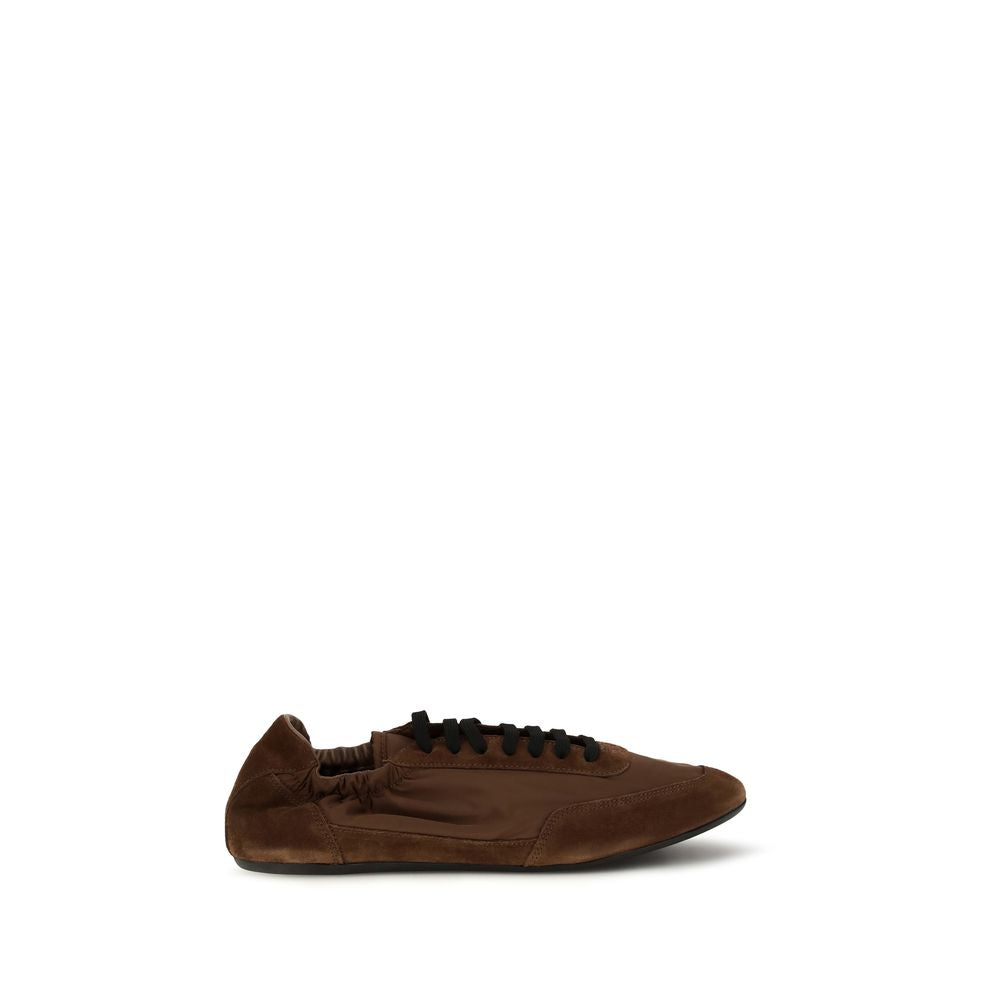 Prada Braune Gummisneaker im Athletic-Stil