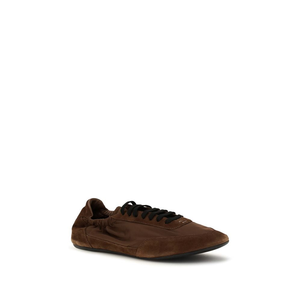 Prada Braune Gummisneaker im Athletic-Stil