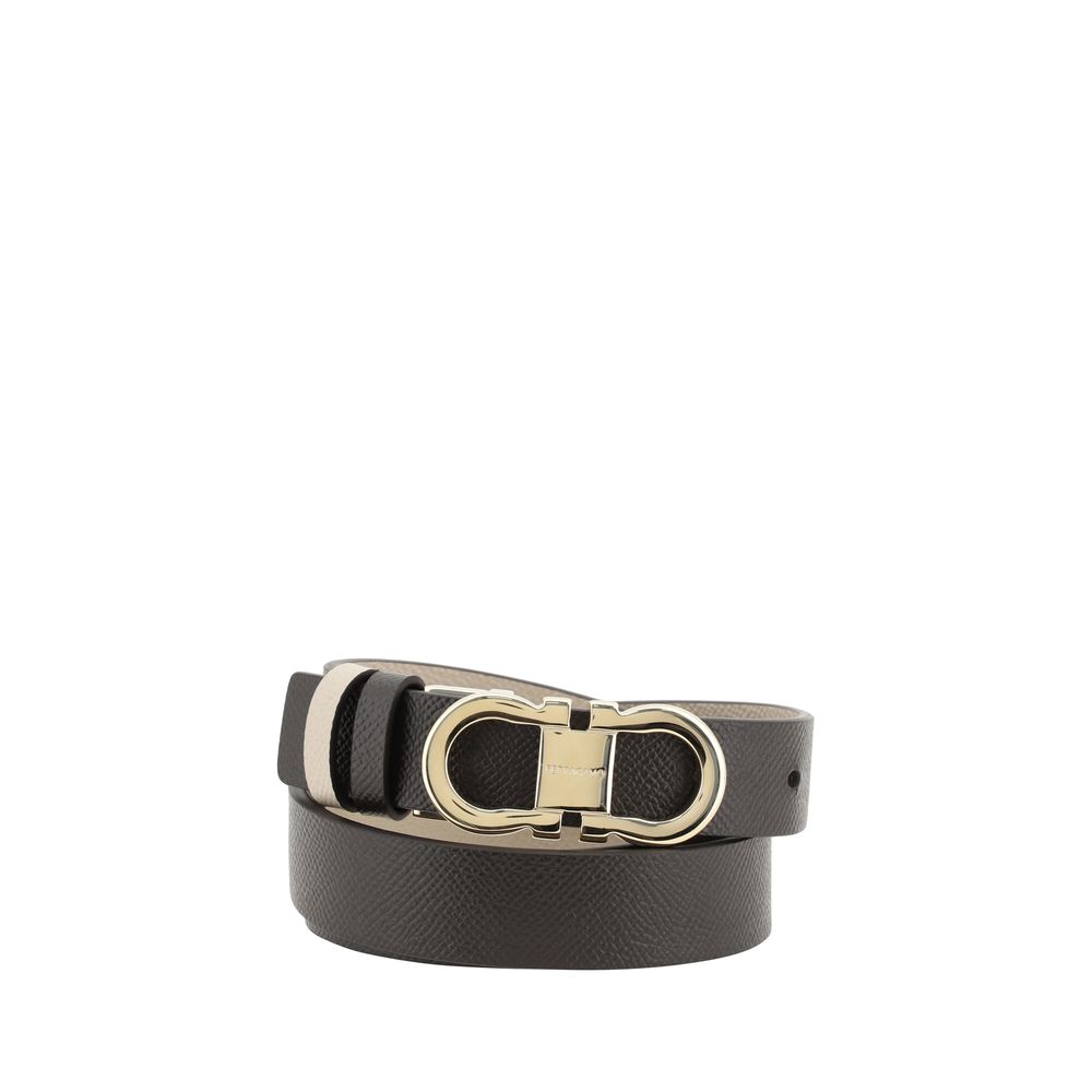 Ferragamo Brauner Kalbsleder Bos Taurus Regular Gürtel