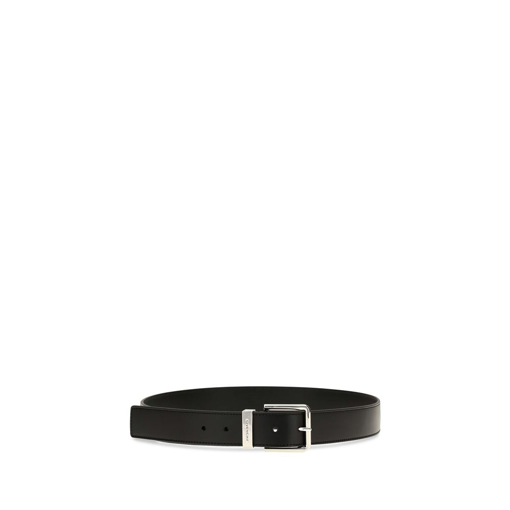 Givenchy Schwarzer Kalbsleder Bos Taurus Regular Gürtel