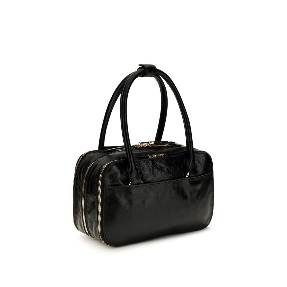 Marni Schwarze Kalbsleder Bos Taurus Handtasche