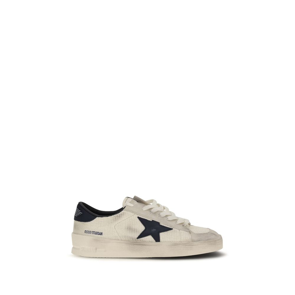 Golden Goose Beige Calf Leather Bos Taurus Athletic Sneakers