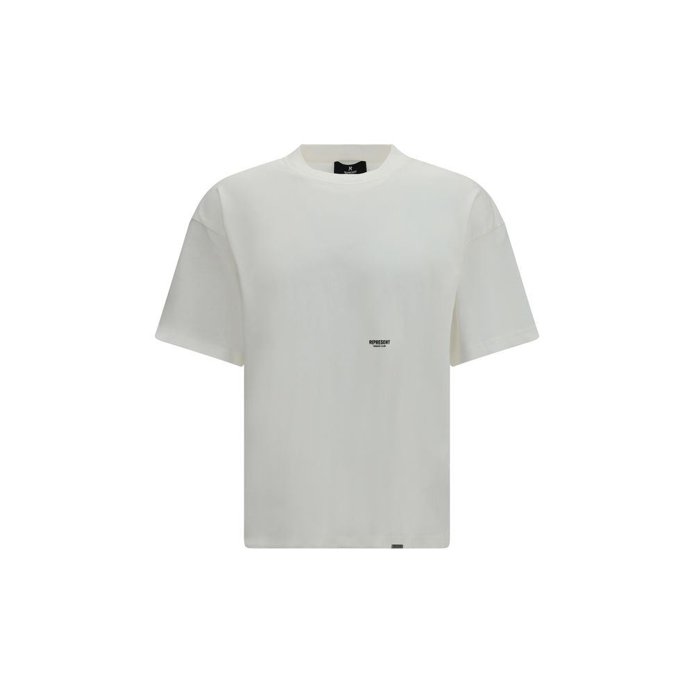 Represent Weißes Baumwoll-T-Shirt