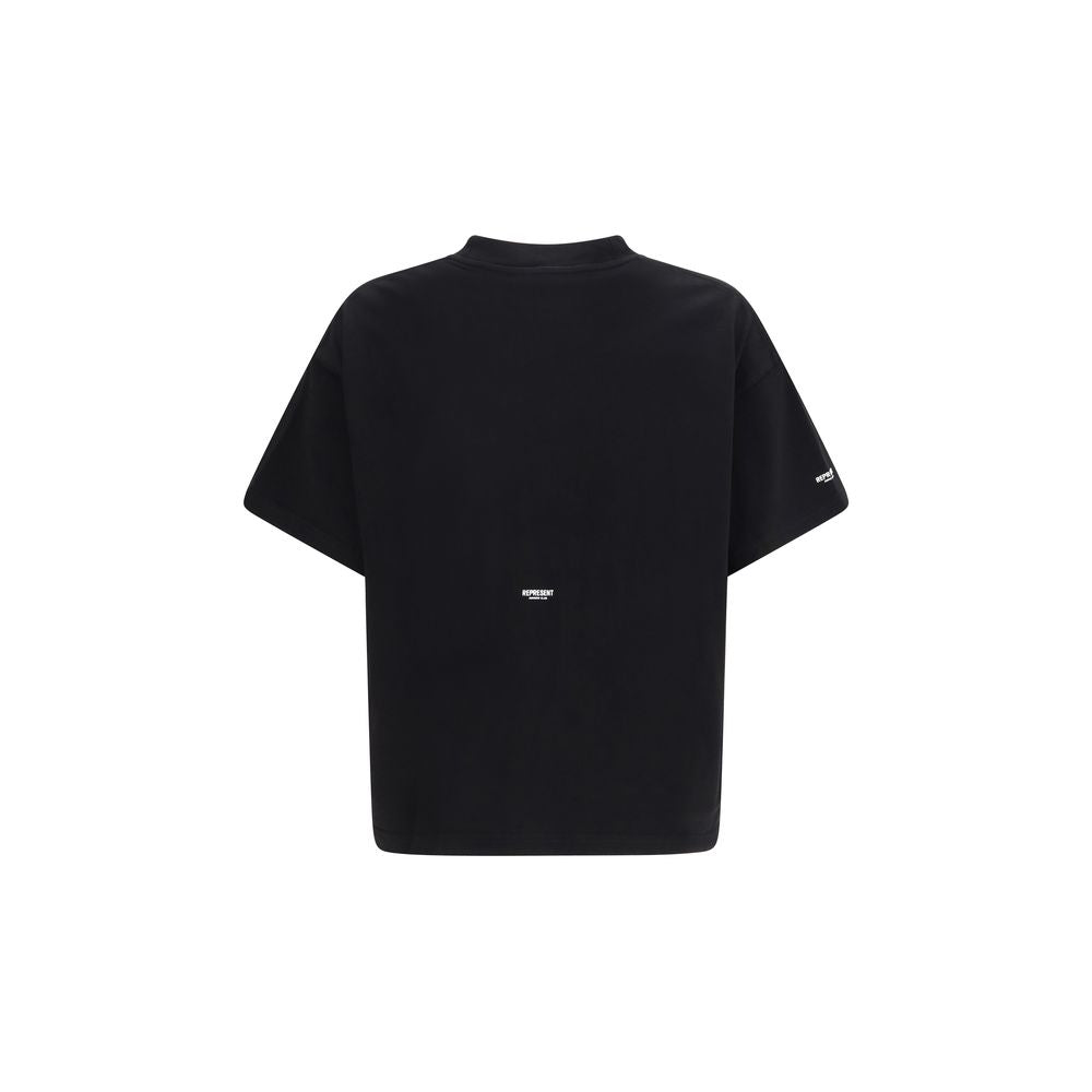 Represent Schwarzes Baumwoll-T-Shirt