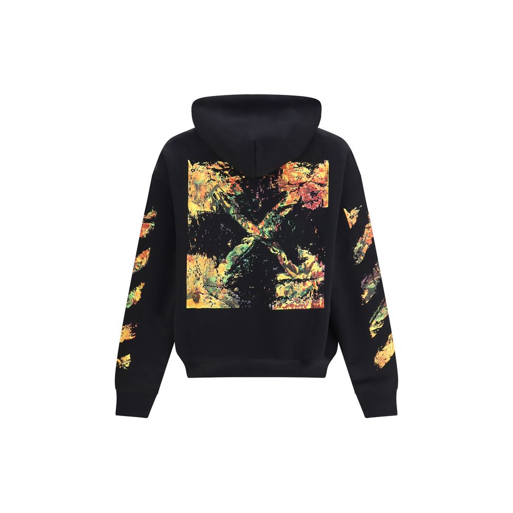 Off-White Schwarzer Baumwoll-Sweatshirt