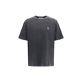 Maison Kitsuné Graues Baumwoll-T-Shirt