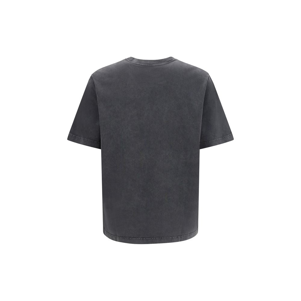 Maison Kitsuné Graues Baumwoll-T-Shirt