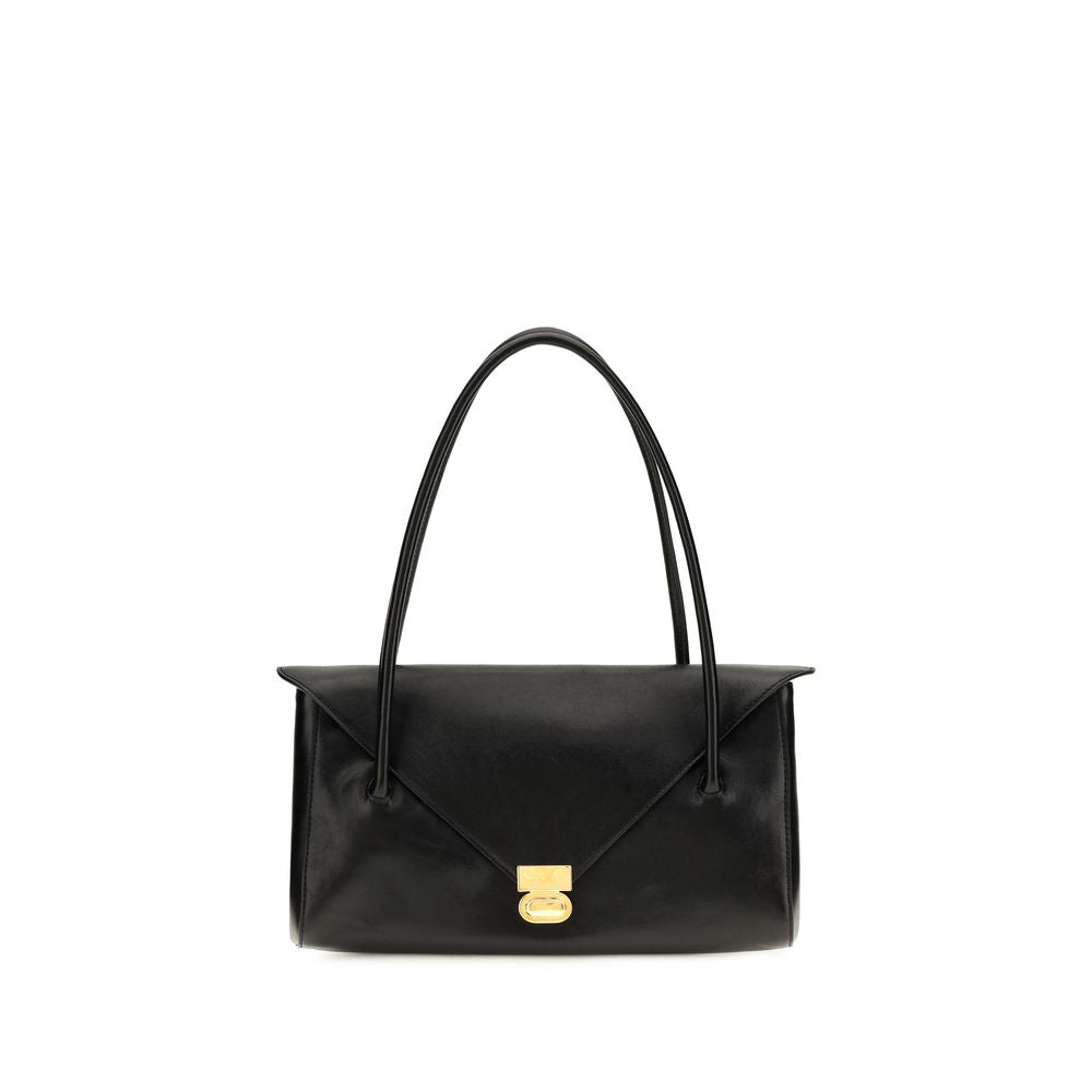 Marni Schwarze Bos Taurus Kalbsleder Schultertasche