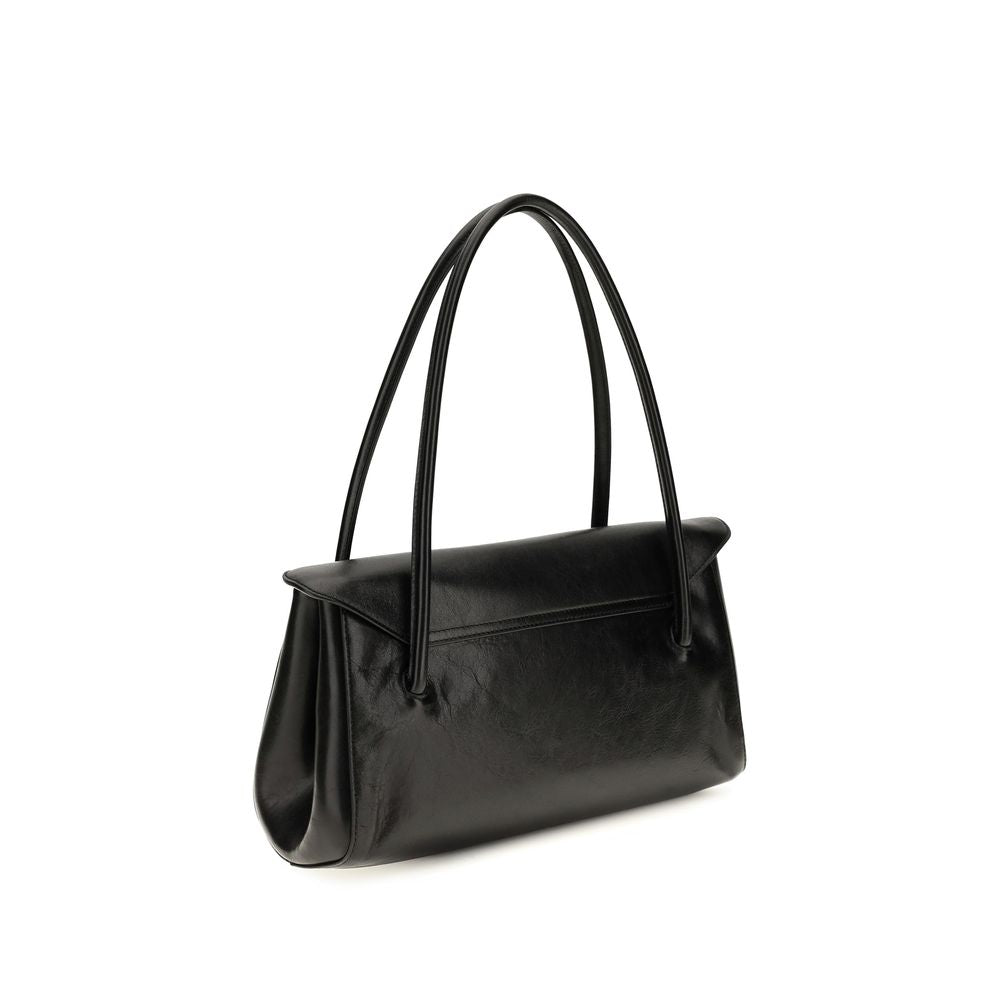 Marni Schwarze Bos Taurus Kalbsleder Schultertasche