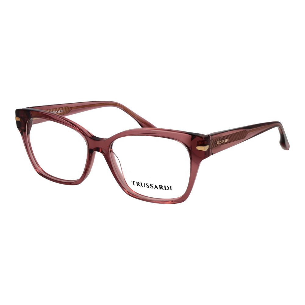 Trussardi Brille aus rosa Acetat (Gestell)