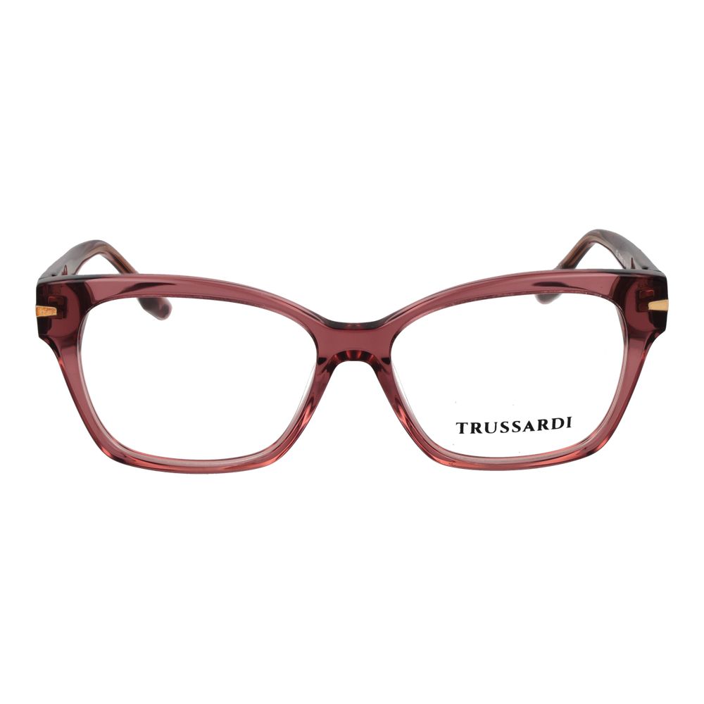 Trussardi Brille aus rosa Acetat (Gestell)