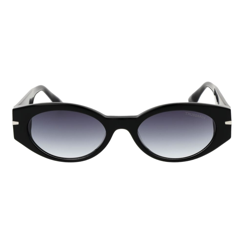 Trussardi Schwarze Sonnenbrille aus Acetat