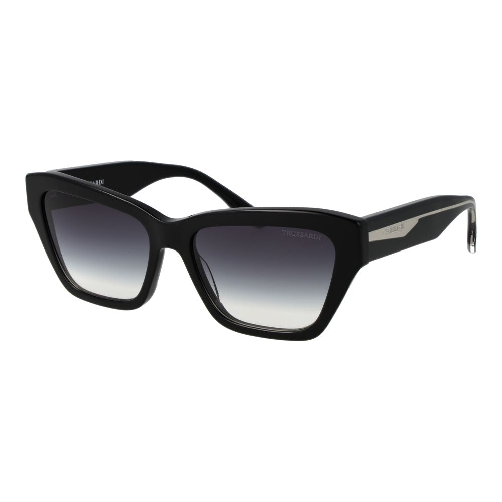 Trussardi Schwarze Sonnenbrille aus Acetat