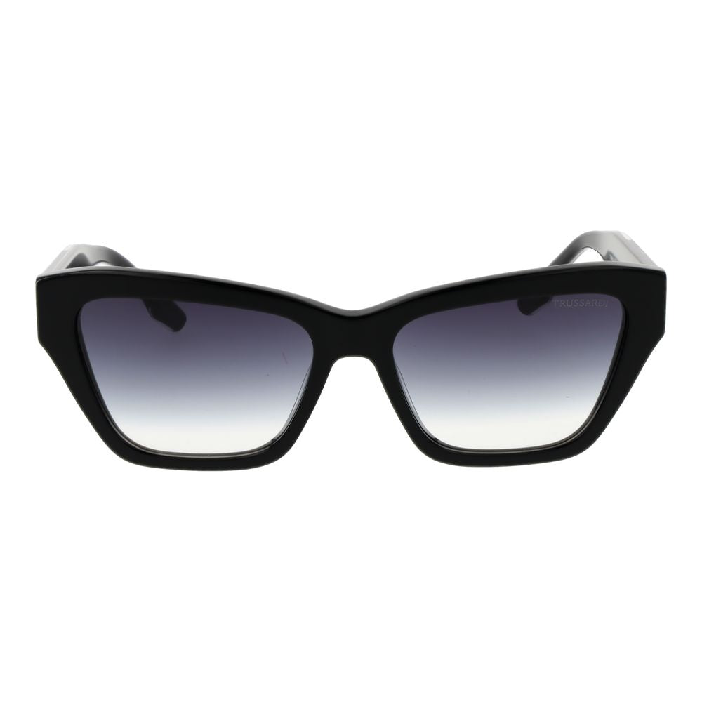 Trussardi Schwarze Sonnenbrille aus Acetat
